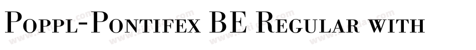 Poppl-Pontifex BE Regular with Small Caps字体转换